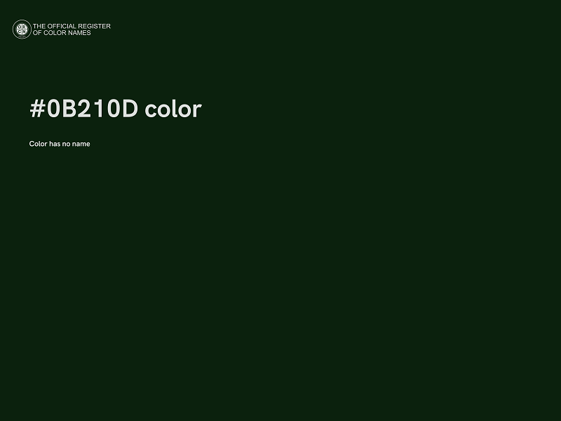 #0B210D color image