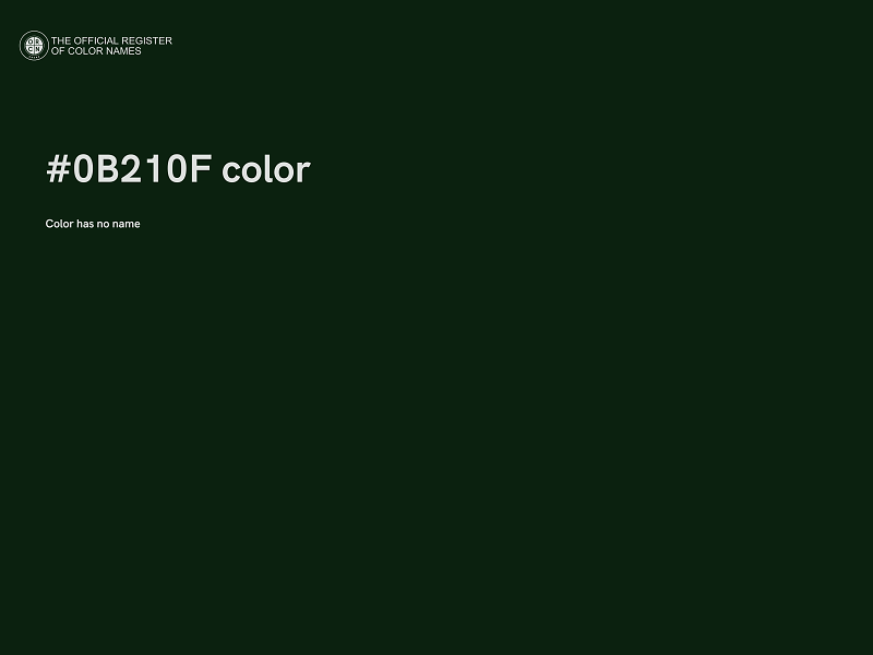 #0B210F color image