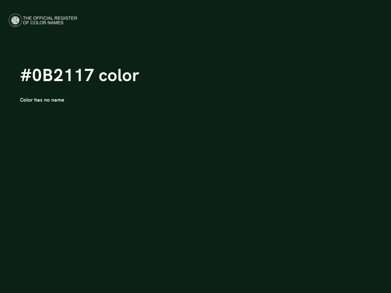 #0B2117 color image