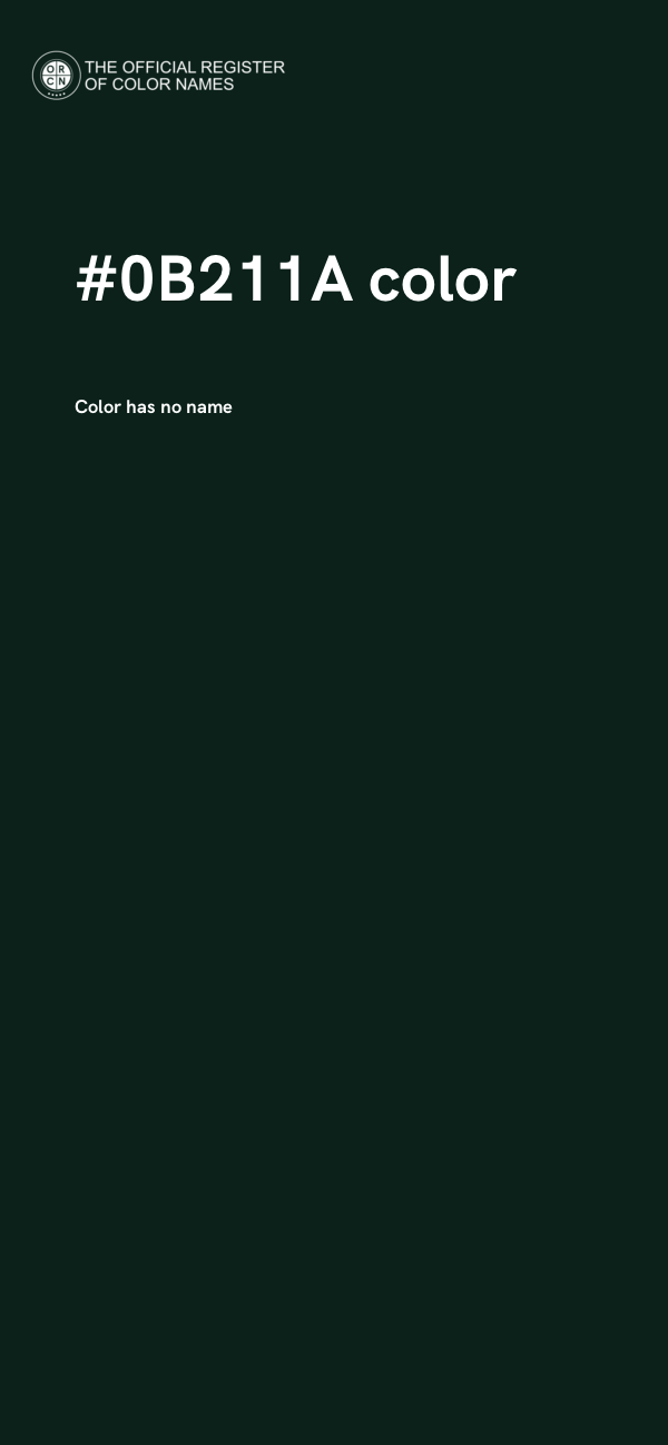 #0B211A color image