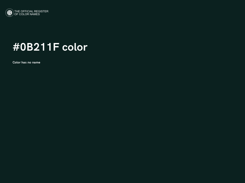 #0B211F color image