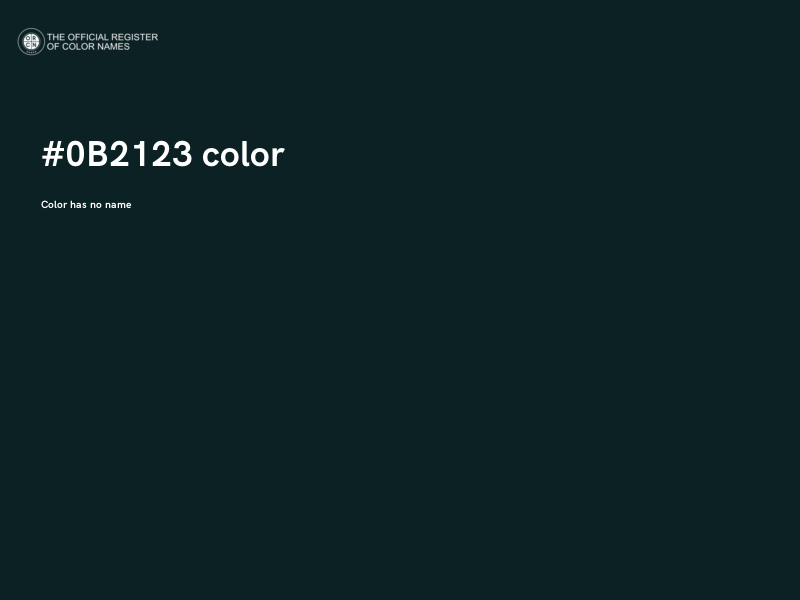 #0B2123 color image