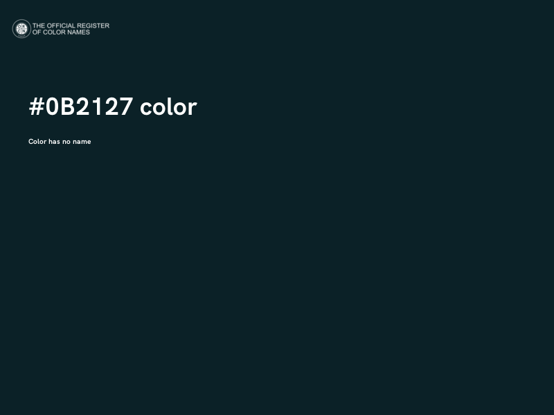 #0B2127 color image