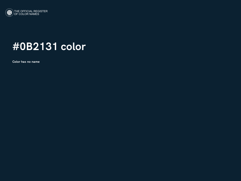 #0B2131 color image