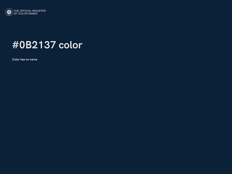 #0B2137 color image