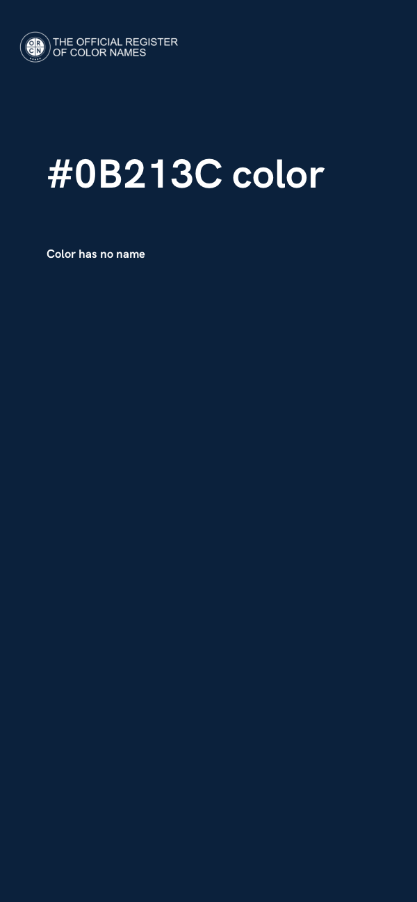 #0B213C color image