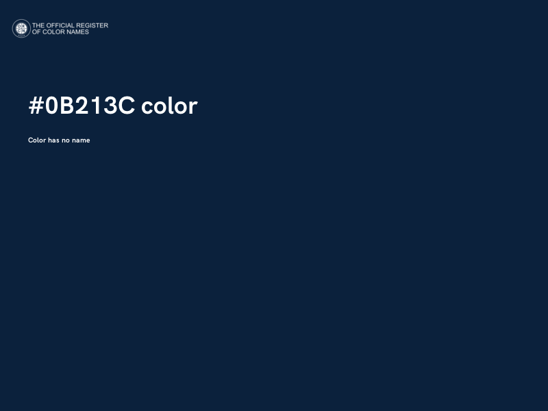 #0B213C color image