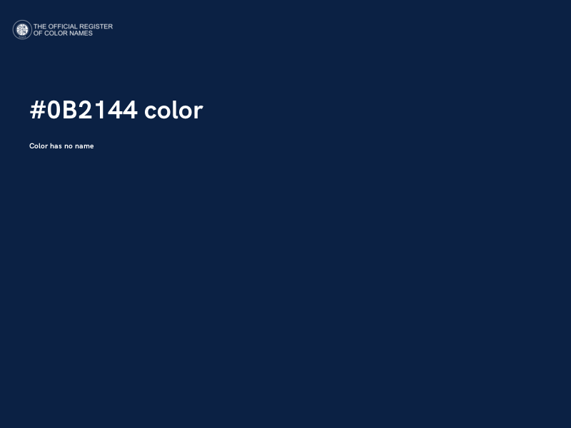 #0B2144 color image