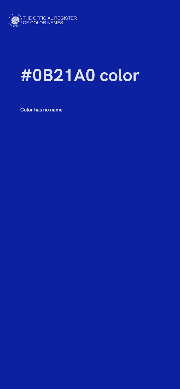 #0B21A0 color image