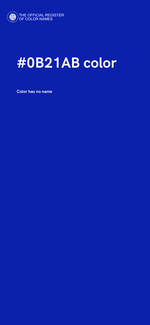 #0B21AB color image