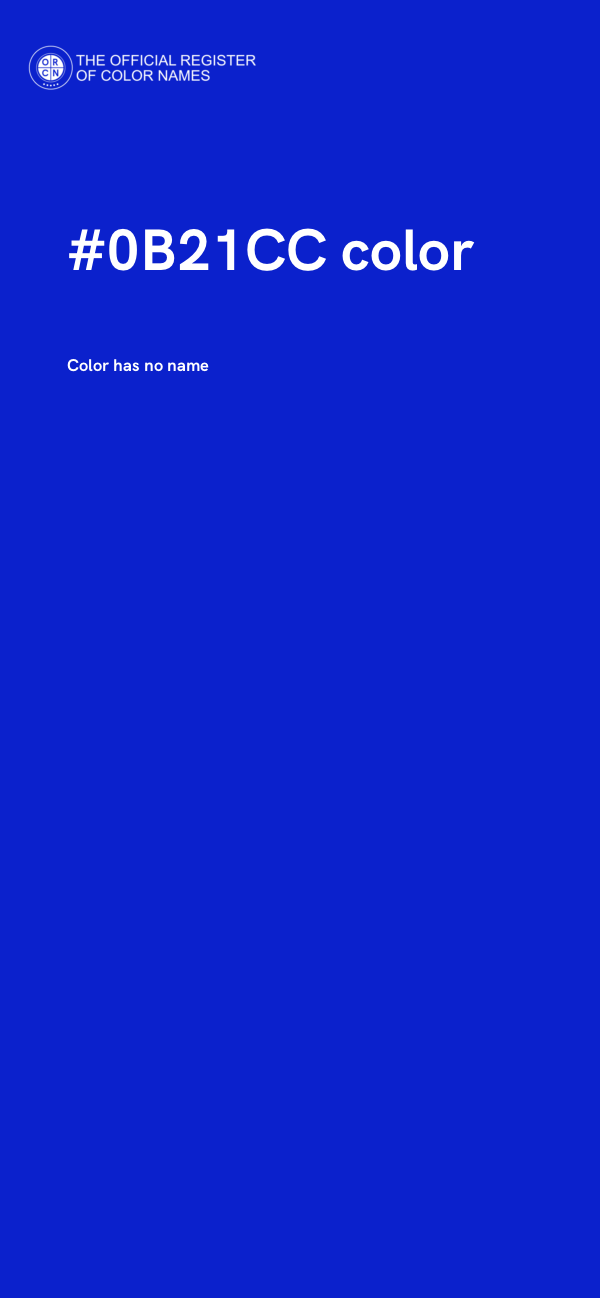 #0B21CC color image