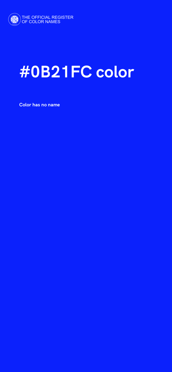 #0B21FC color image
