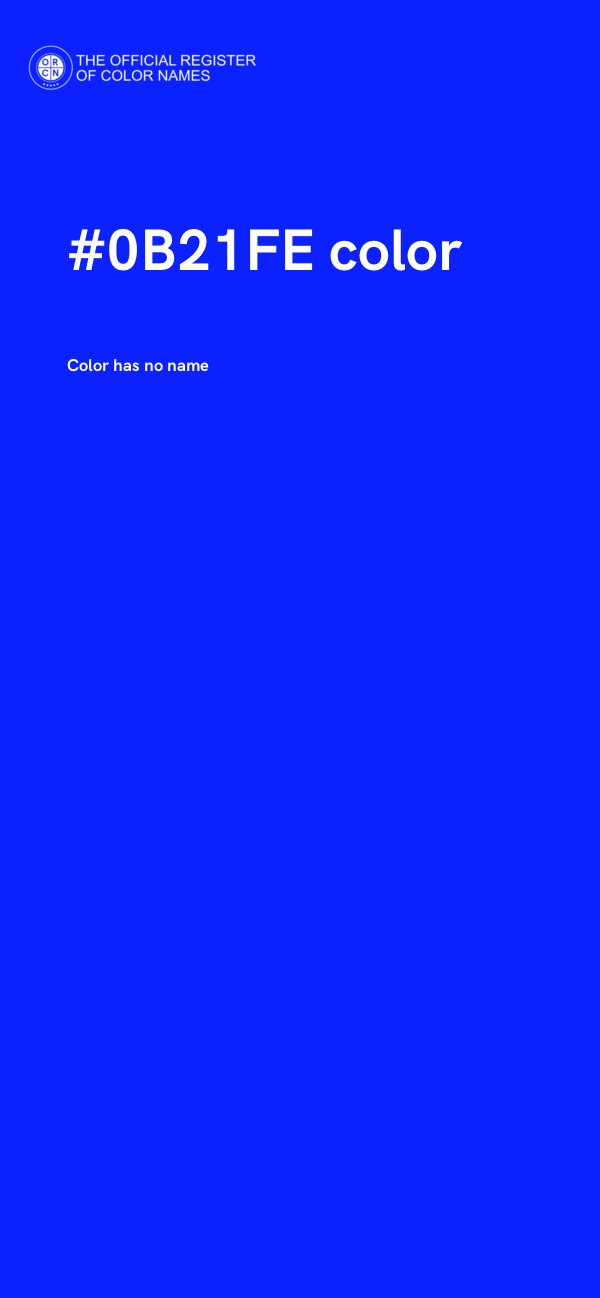 #0B21FE color image
