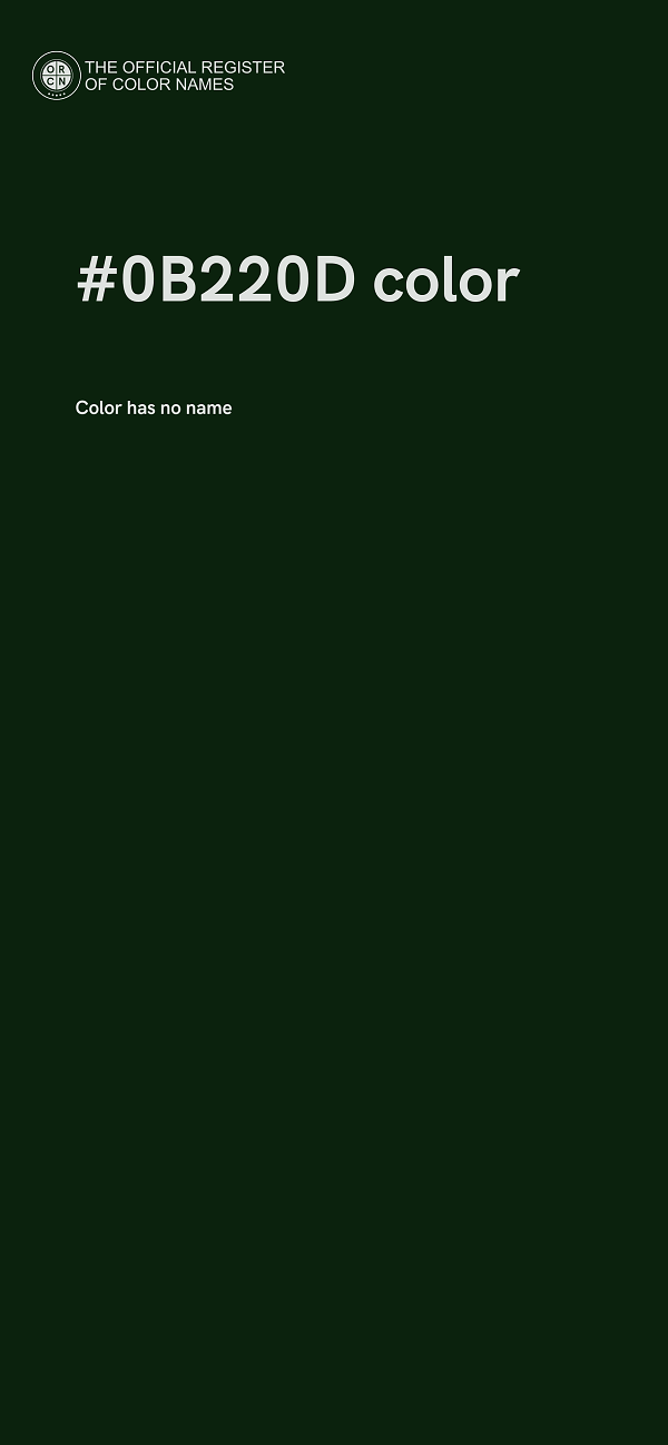 #0B220D color image