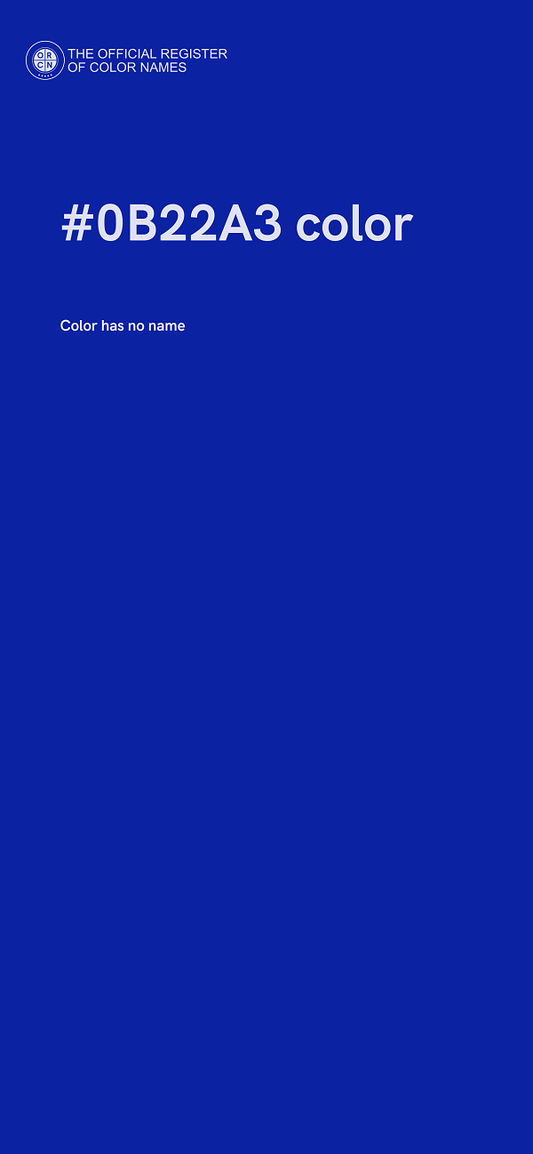 #0B22A3 color image