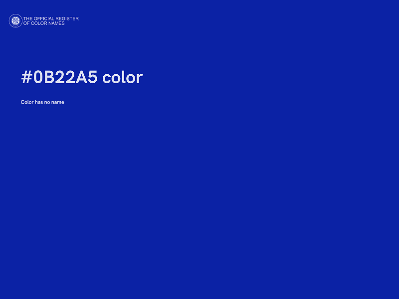 #0B22A5 color image