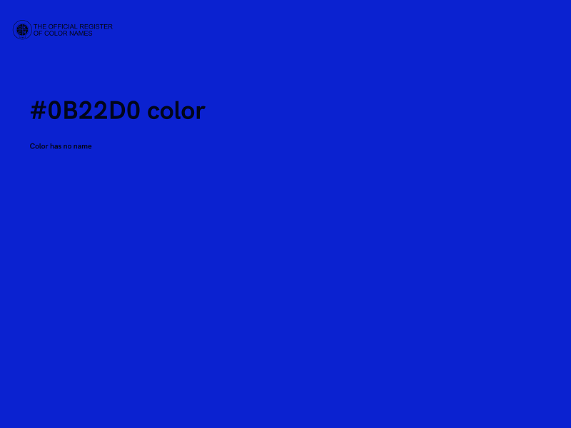 #0B22D0 color image