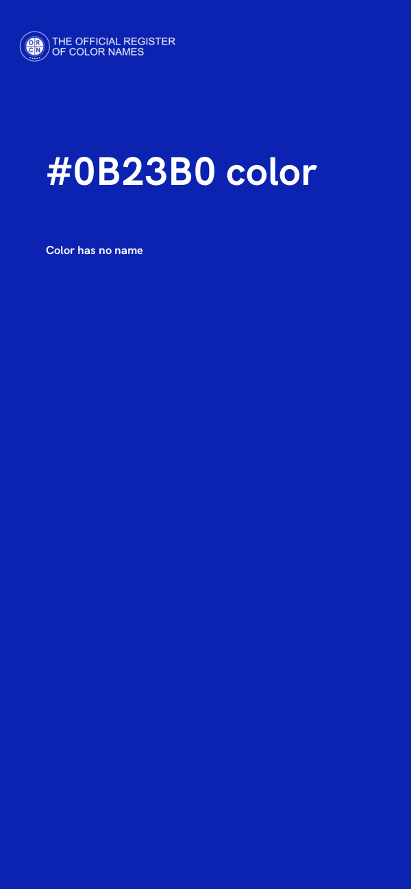 #0B23B0 color image