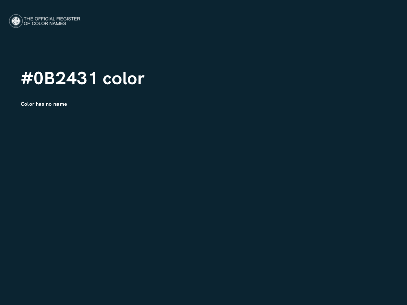 #0B2431 color image