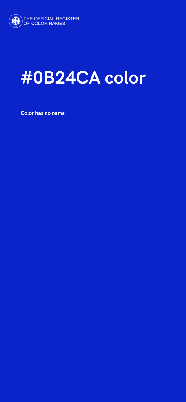 #0B24CA color image