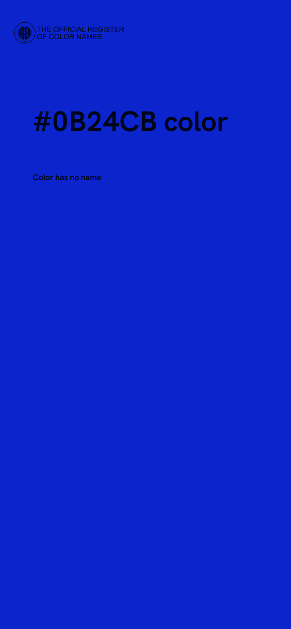 #0B24CB color image