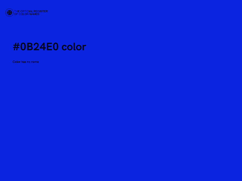 #0B24E0 color image