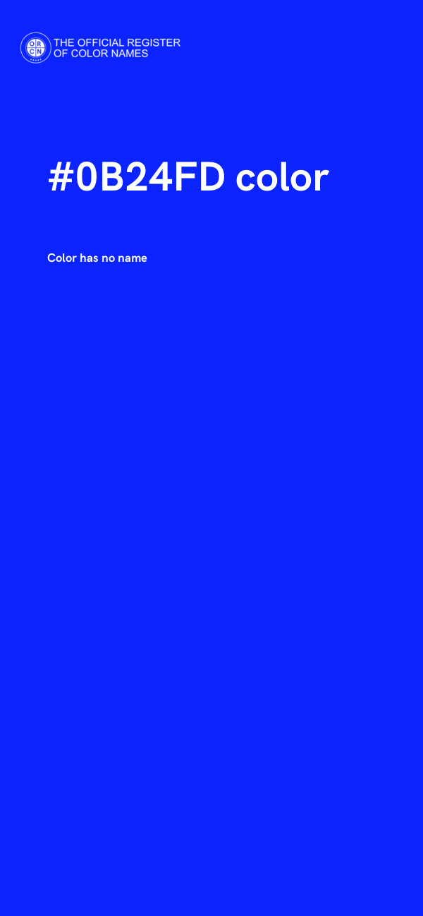 #0B24FD color image