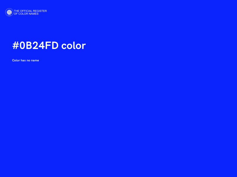 #0B24FD color image