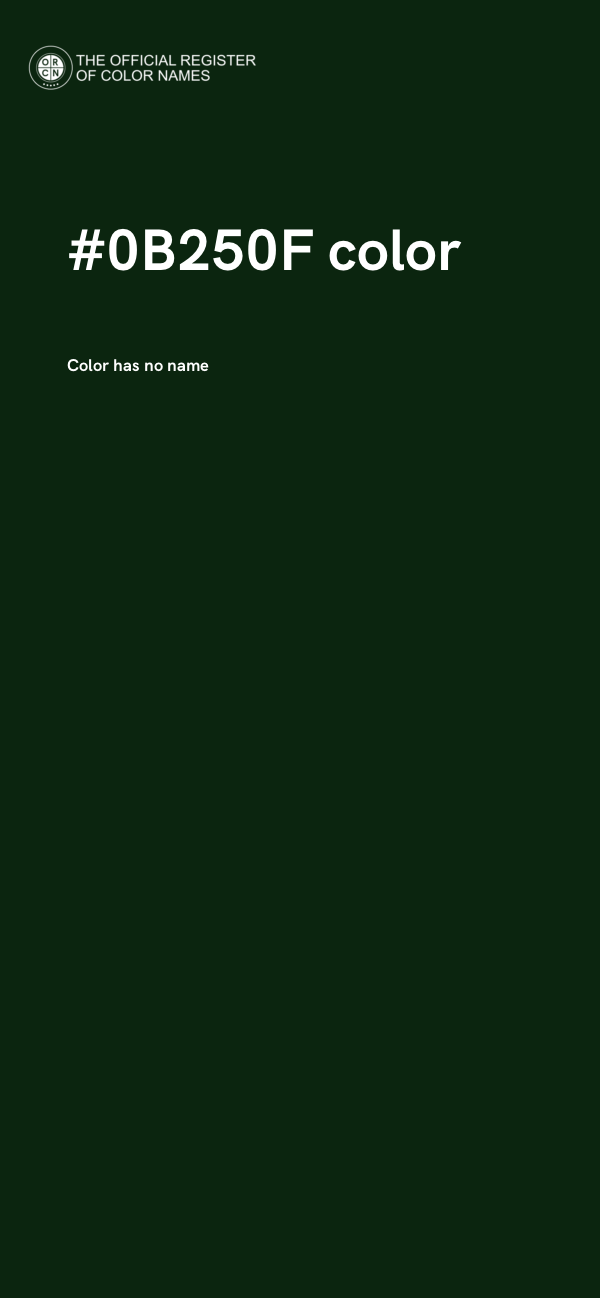 #0B250F color image
