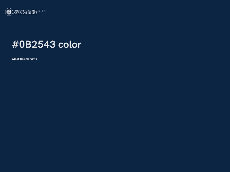 #0B2543 color image