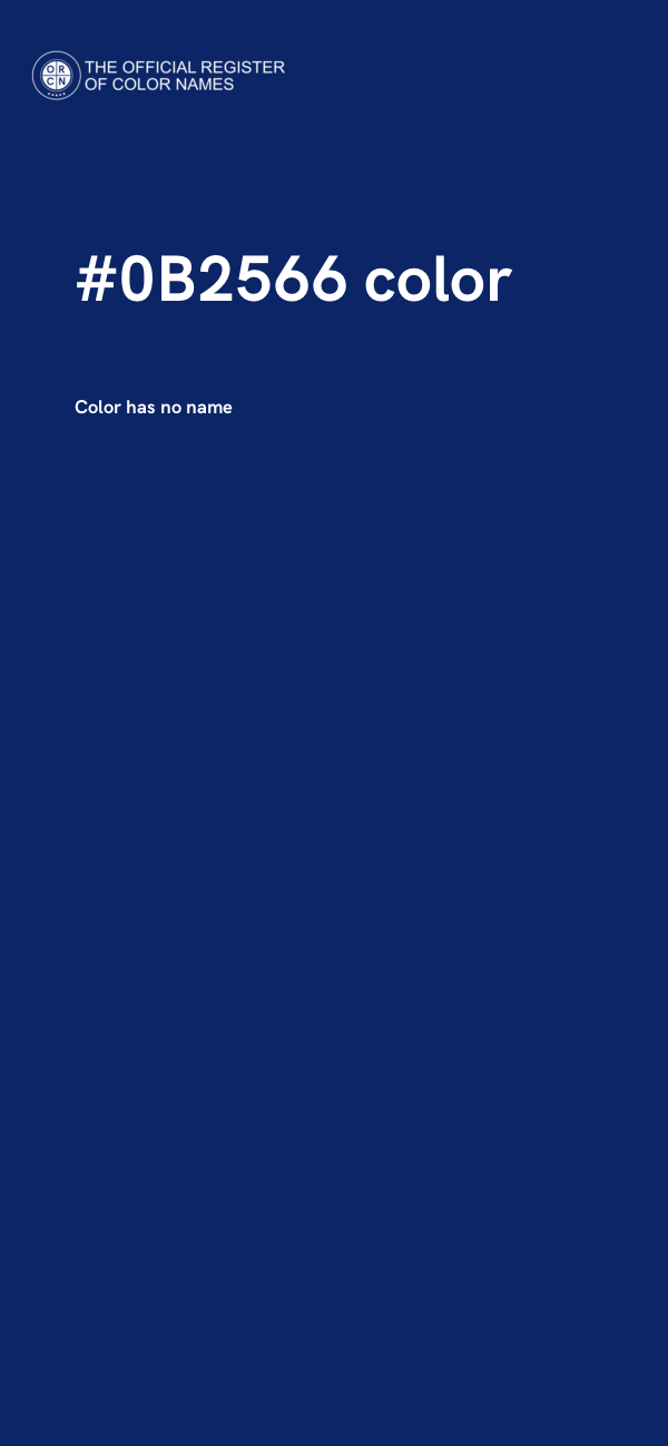 #0B2566 color image