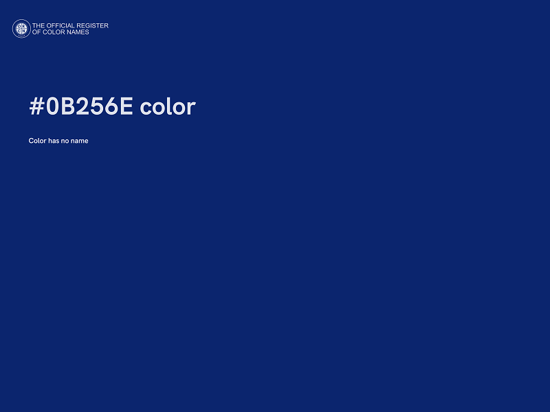 #0B256E color image