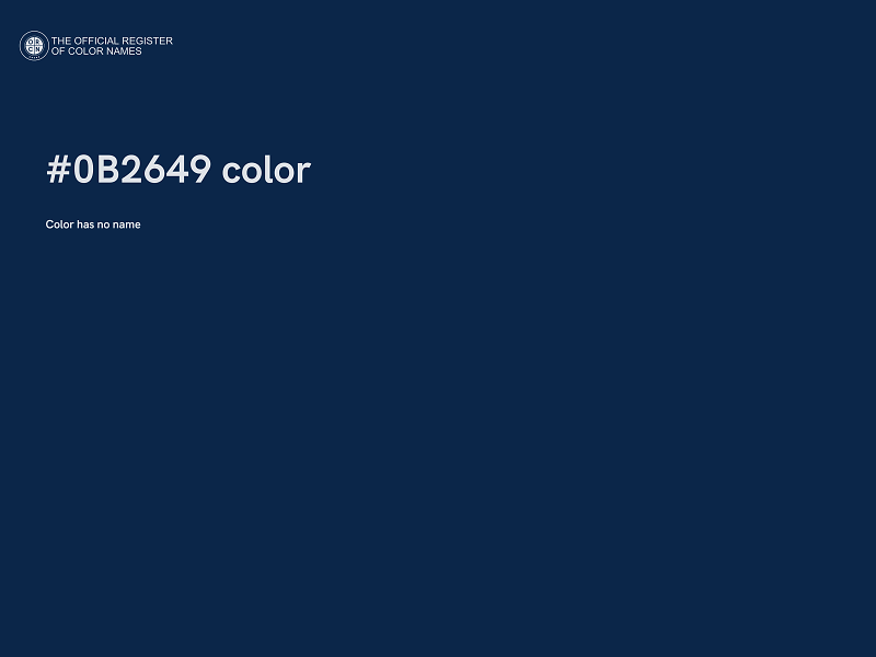 #0B2649 color image