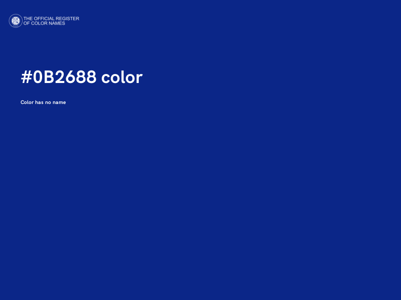 #0B2688 color image