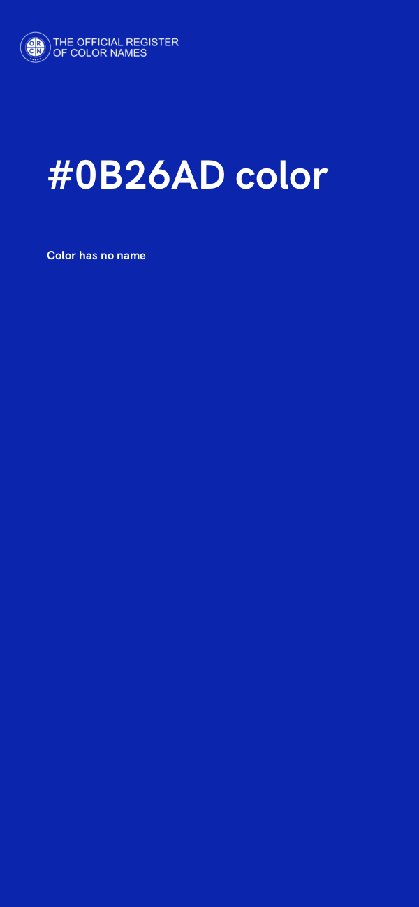 #0B26AD color image
