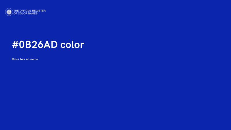 #0B26AD color image