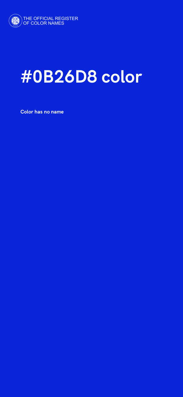 #0B26D8 color image