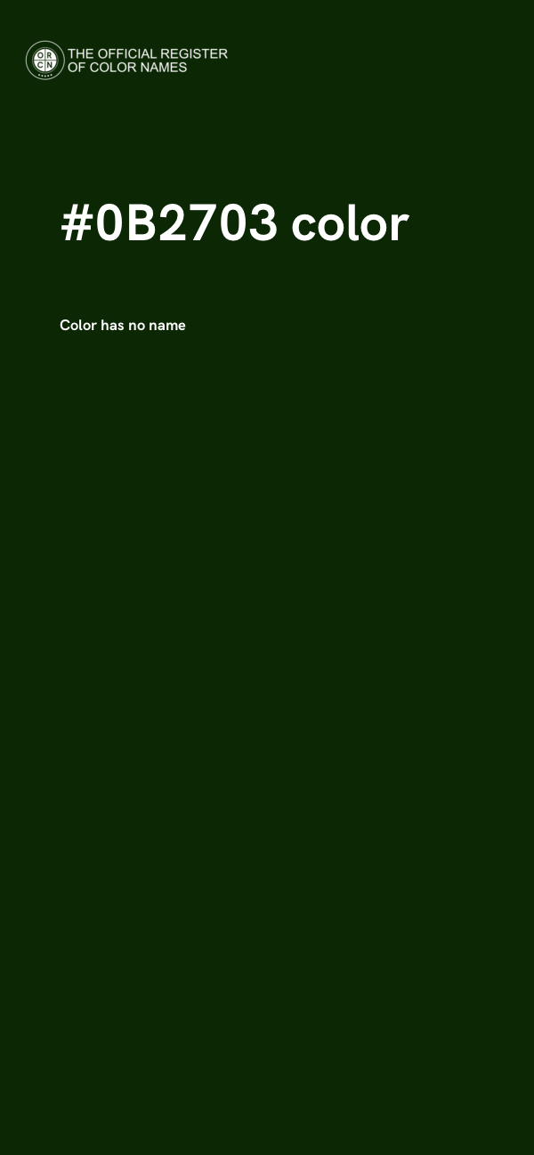 #0B2703 color image