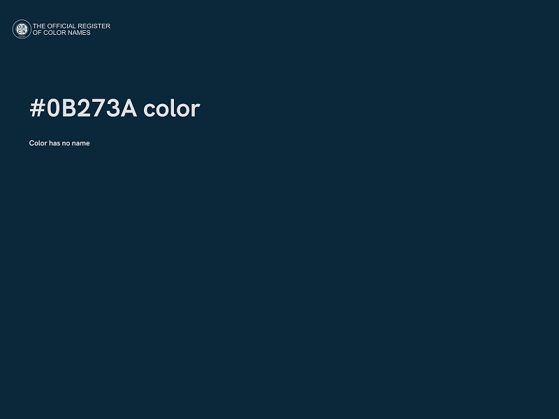 #0B273A color image