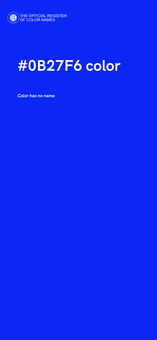 #0B27F6 color image