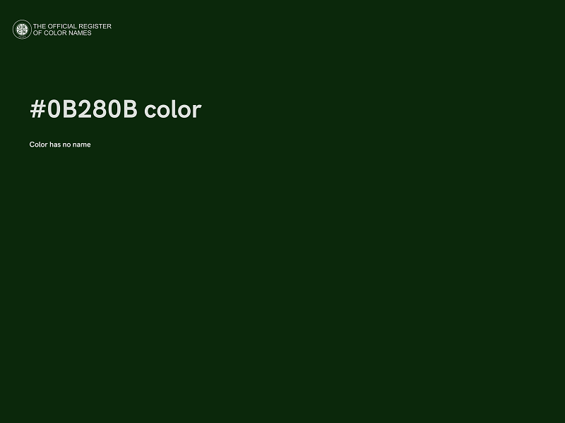 #0B280B color image