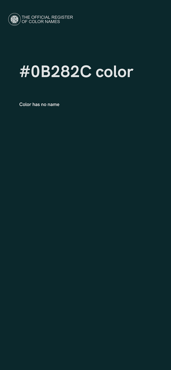 #0B282C color image
