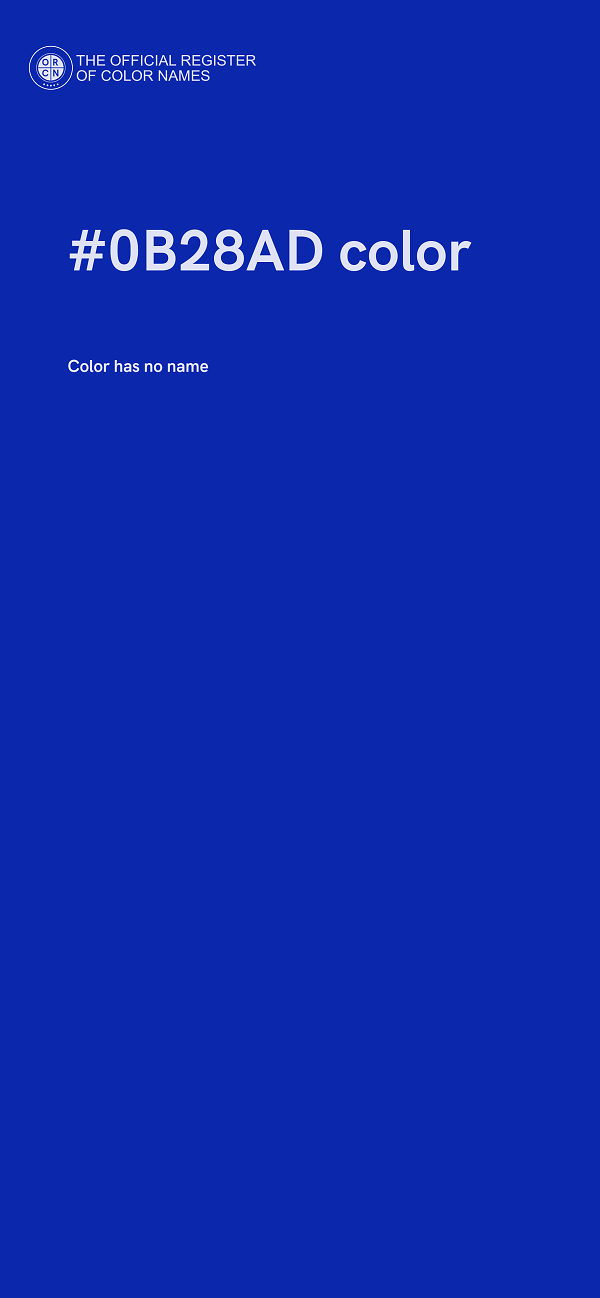 #0B28AD color image