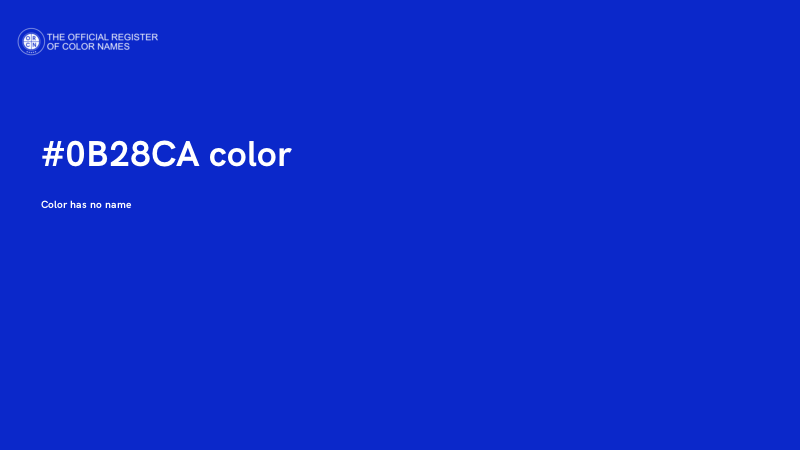 #0B28CA color image