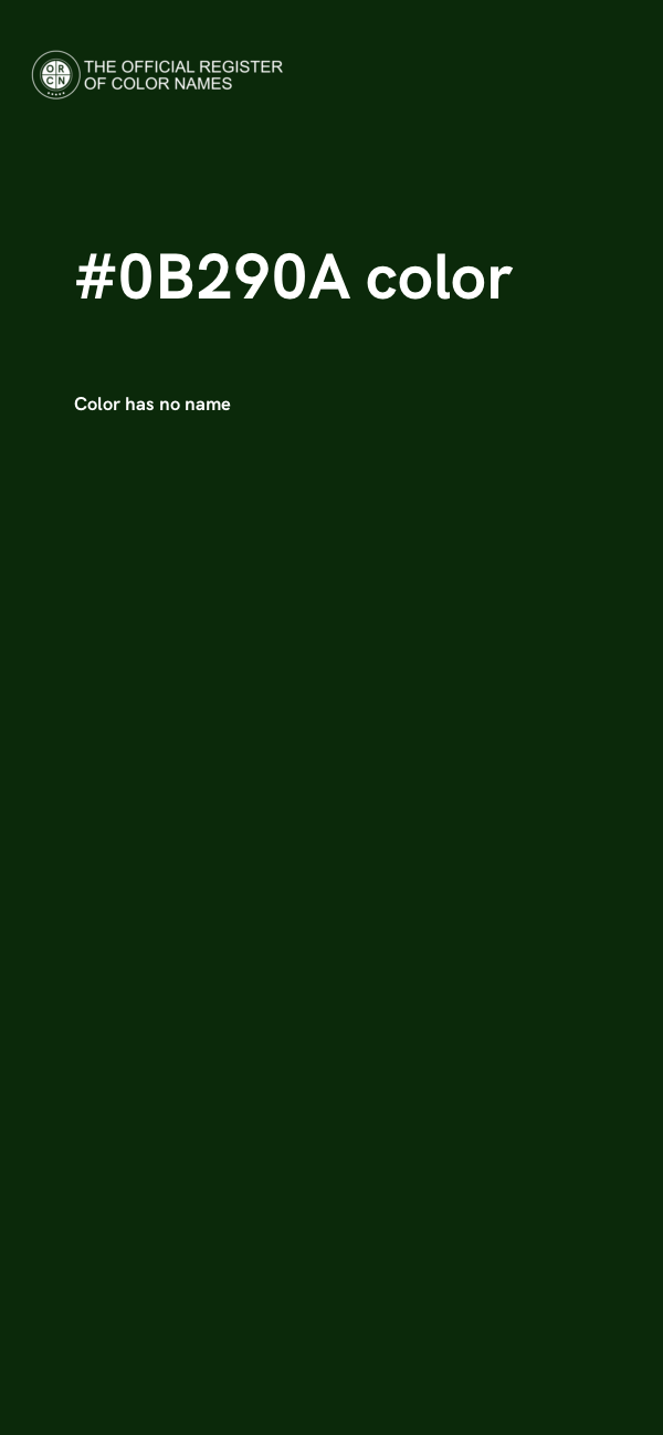 #0B290A color image