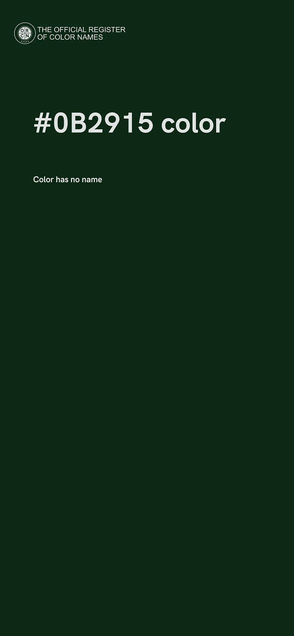 #0B2915 color image