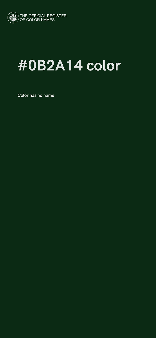 #0B2A14 color image