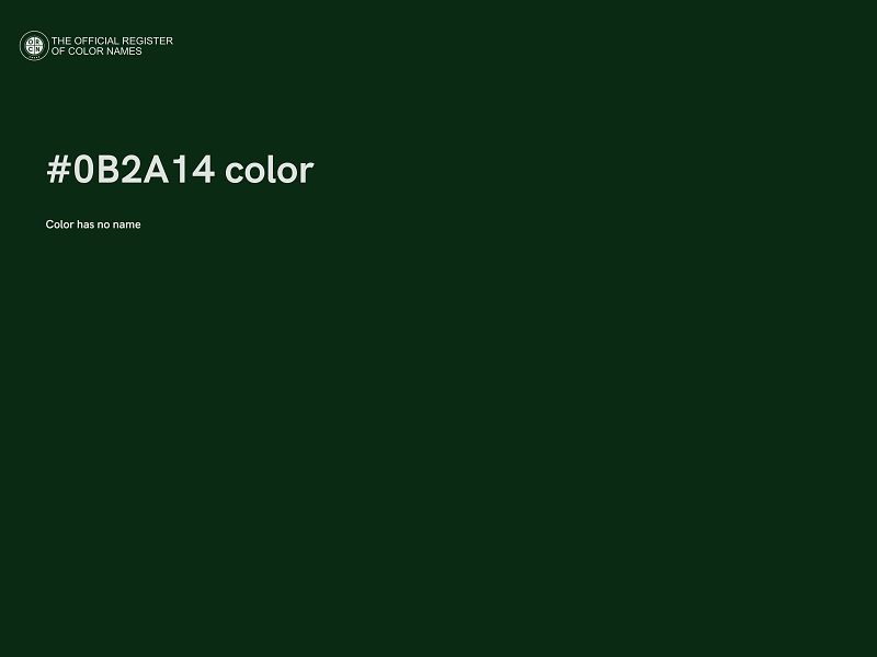 #0B2A14 color image