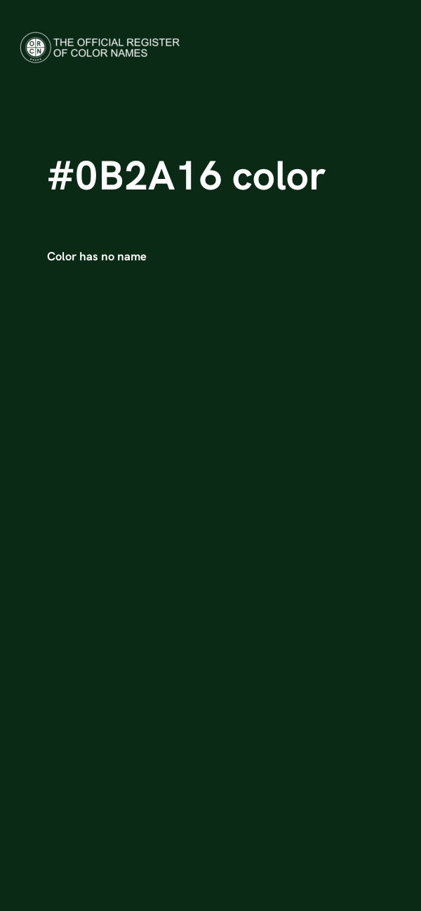 #0B2A16 color image