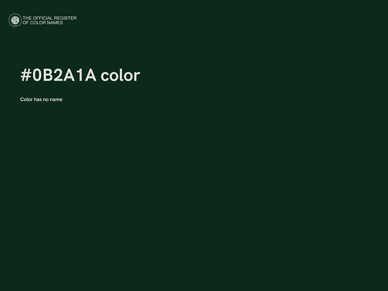 #0B2A1A color image